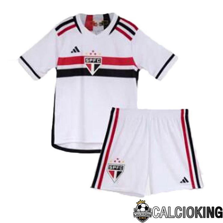 Maglie Calcio Sao Paulo FC Bambino Prima Bianco 2023/2024