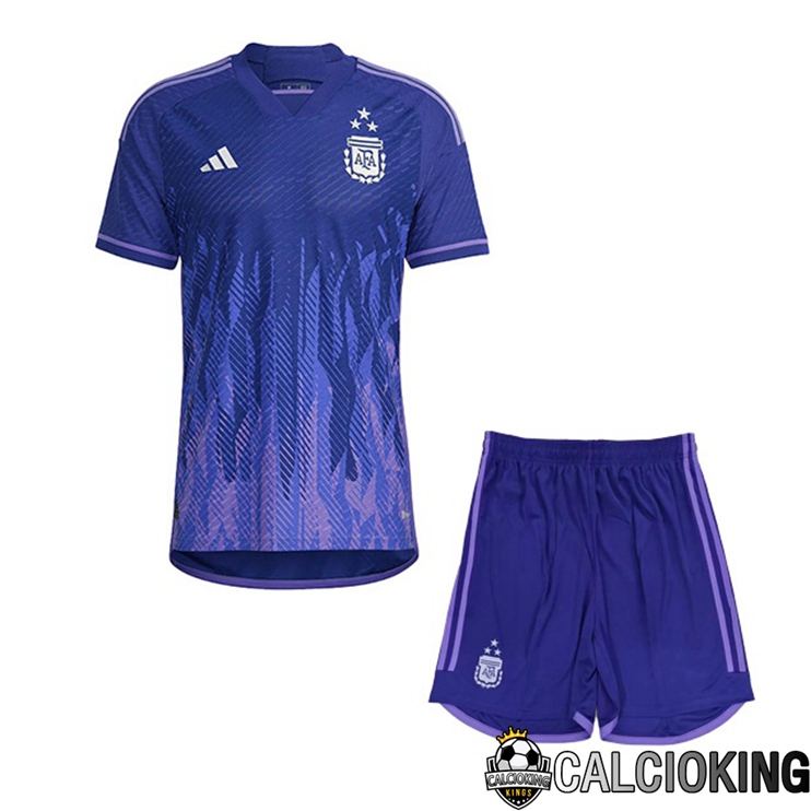 Maglie Calcio Argentina 3 Stars Bambino Seconda Viola 2022/2023