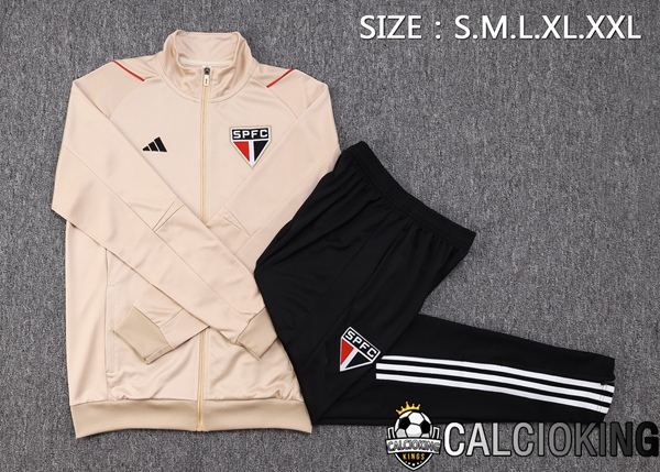 Insieme Tuta Calcio - Giacca Sao Paulo FC Marrone 2023/2024
