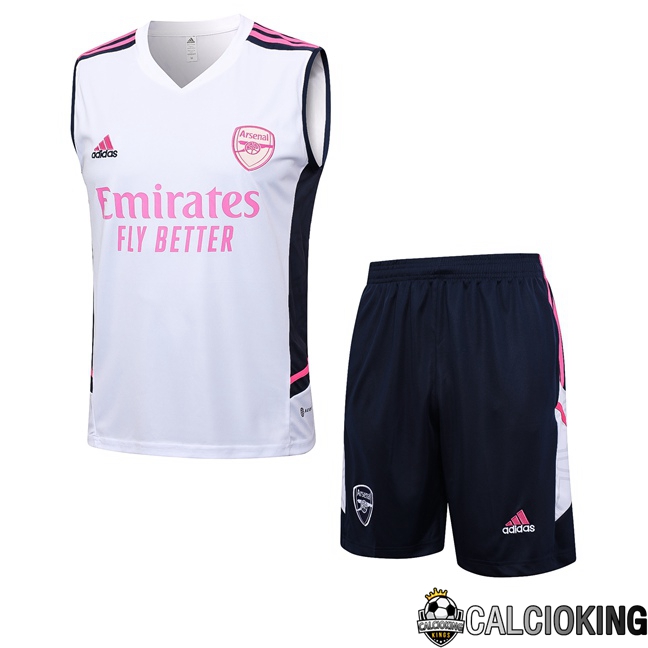 Comprare Maglia Calcio 2024 2025 2026 Personalizzazione,Tuta Da Calcio,Maglie De Calcio Retro Online | Canotta Calcio Arsenal + Pantaloncini Bianco 2023/2024