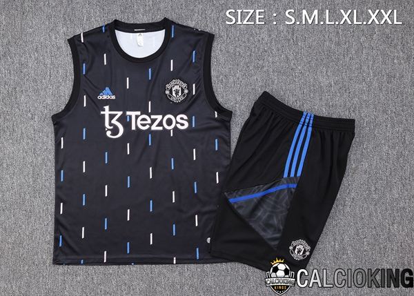 Canotta Calcio Manchester United + Pantaloncini Nero 2023/2024