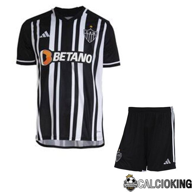 Maglia Calcio Atletico Mineiro Bambino Prima Nero Bianco 2023/2024
