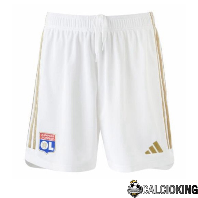 Comprare Maglia Calcio 2024 2025 2026 Personalizzazione,Tuta Da Calcio,Maglie De Calcio Retro Online | Pantaloncini Calcio Lyon OL Prima Bianco 2023/2024