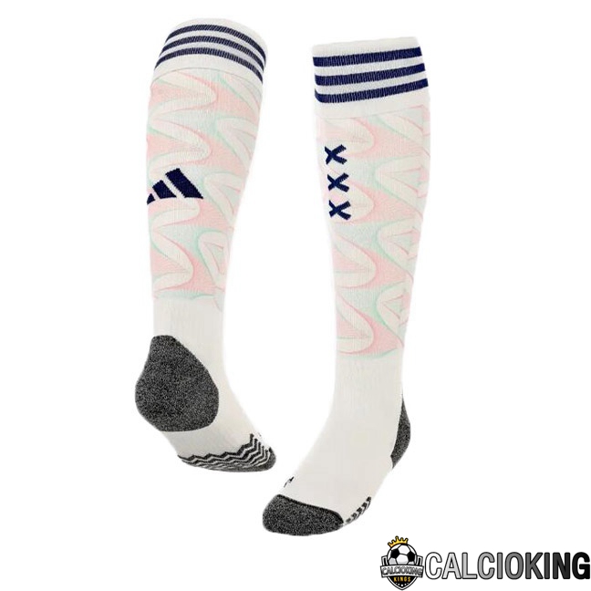 Comprare Maglia Calcio 2024 2025 2026 Personalizzazione,Tuta Da Calcio,Maglie De Calcio Retro Online | Calzini Calcio AFC Ajax Seconda Bianco 2023/2024