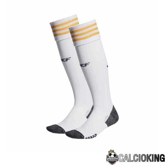 Comprare Maglia Calcio 2024 2025 2026 Personalizzazione,Tuta Da Calcio,Maglie De Calcio Retro Online | Calzini Calcio Real Madrid Prima Bianco 2023/2024