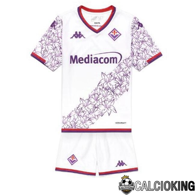 Maglie Calcio ACF Fiorentina Bambino Prima Bianco 2023/2024
