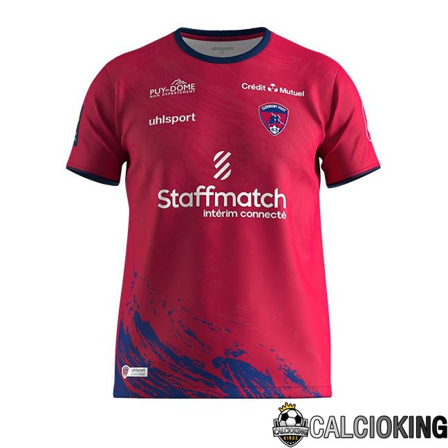 Maglie Calcio Clermont Foot 63 Prima Rosso 2023/2024