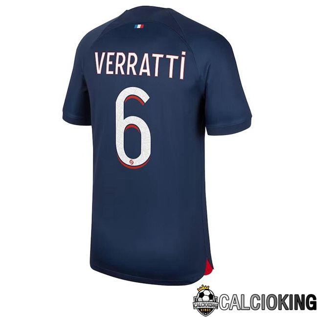 Maglie Calcio Paris PSG (Verratti 6) Prima Blu Reale 2023/2024