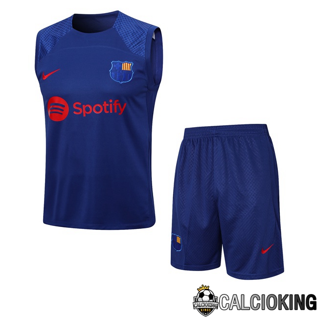 Comprare Maglia Calcio 2024 2025 2026 Personalizzazione,Tuta Da Calcio,Maglie De Calcio Retro Online | Canotta Calcio FC Barcellona + Pantaloncini Blu 2023/2024