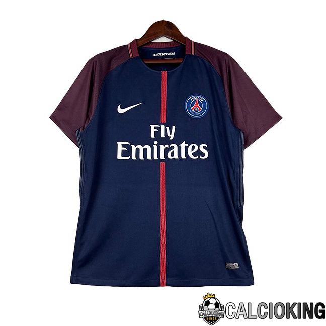Maglie Calcio Paris PSG Retro Prima Blu Reale 2017-2018