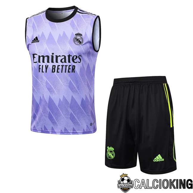 Comprare Maglia Calcio 2024 2025 2026 Personalizzazione,Tuta Da Calcio,Maglie De Calcio Retro Online | Canotta Calcio Real Madrid + Pantaloncini Viola 2023/2024