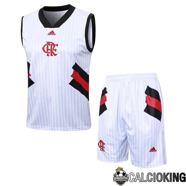 Comprare Maglia Calcio 2024 2025 2026 Personalizzazione,Tuta Da Calcio,Maglie De Calcio Retro Online | Canotta Calcio Flamengo + Pantaloncini Bianco 2023/2024