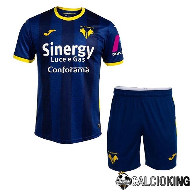 Maglie Calcio Hellas Verone Bambino Prima Blu 2023/2024