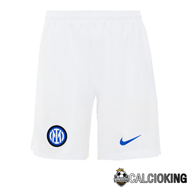Comprare Maglia Calcio 2024 2025 2026 Personalizzazione,Tuta Da Calcio,Maglie De Calcio Retro Online | Pantaloncini Calcio Inter Milan Seconda Bianco 2023/2024