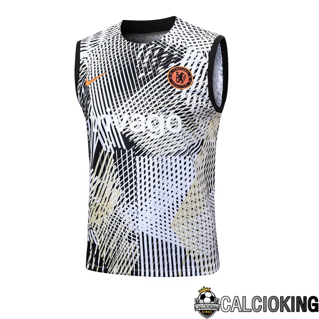 Comprare Maglia Calcio 2024 2025 2026 Personalizzazione,Tuta Da Calcio,Maglie De Calcio Retro Online | Canotta Calcio FC Chelsea Nero Bianco 2023/2024