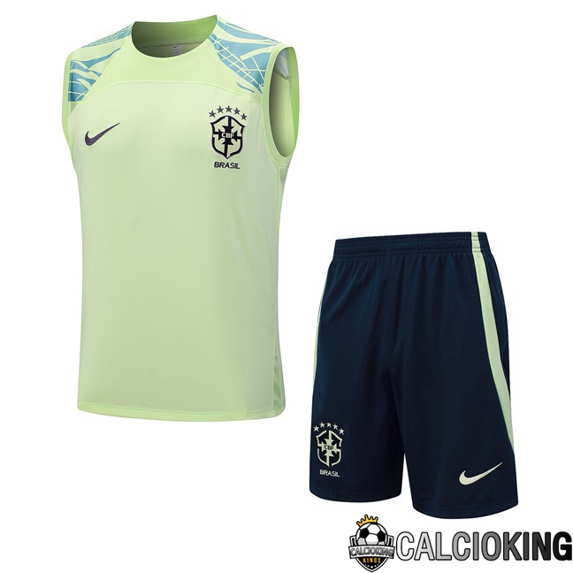 Comprare Maglia Calcio 2024 2025 2026 Personalizzazione,Tuta Da Calcio,Maglie De Calcio Retro Online | Canotta Calcio Brasile + Pantaloncini Blu Verde 2023/2024
