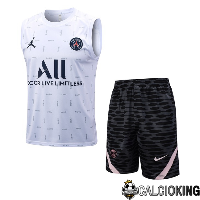 Comprare Maglia Calcio 2024 2025 2026 Personalizzazione,Tuta Da Calcio,Maglie De Calcio Retro Online | Canotta Calcio Paris PSG + Pantaloncini Bianco 2023/2024