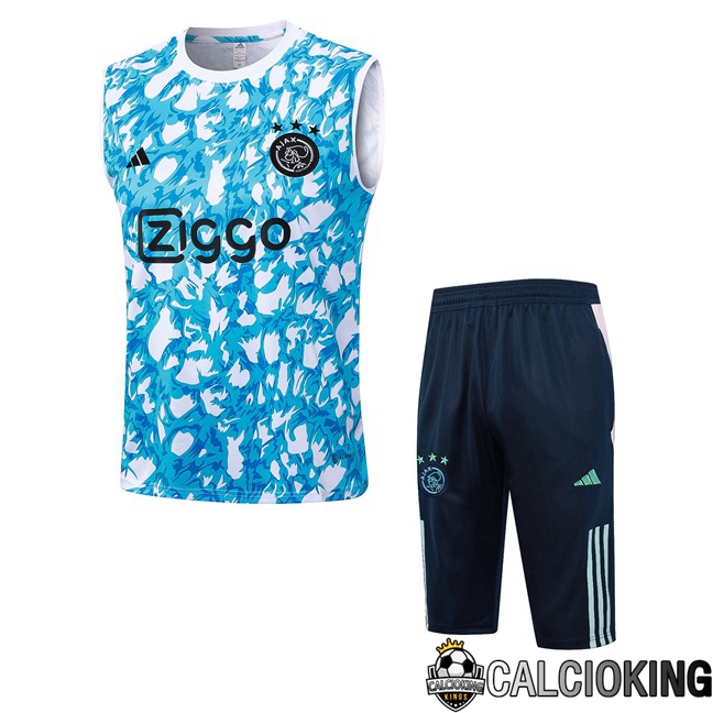 Comprare Maglia Calcio 2024 2025 2026 Personalizzazione,Tuta Da Calcio,Maglie De Calcio Retro Online | Canotta Calcio AFC Ajax + Pantaloncini Blu 2023/2024