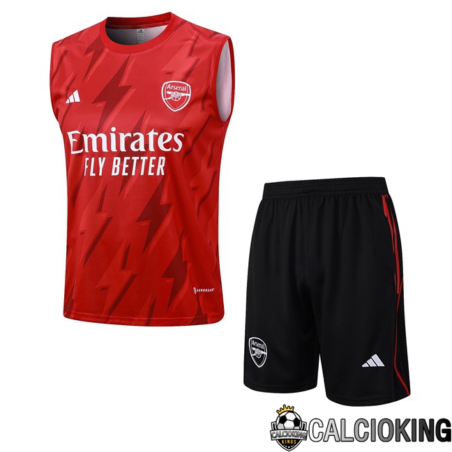 Comprare Maglia Calcio 2024 2025 2026 Personalizzazione,Tuta Da Calcio,Maglie De Calcio Retro Online | Canotta Calcio Arsenal + Pantaloncini Rosso 2023/2024