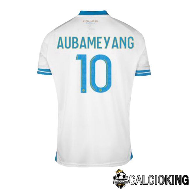 Maglie Calcio Marsiglia OM (AUBAMEYANG 10) Prima Bianco 2023/2024