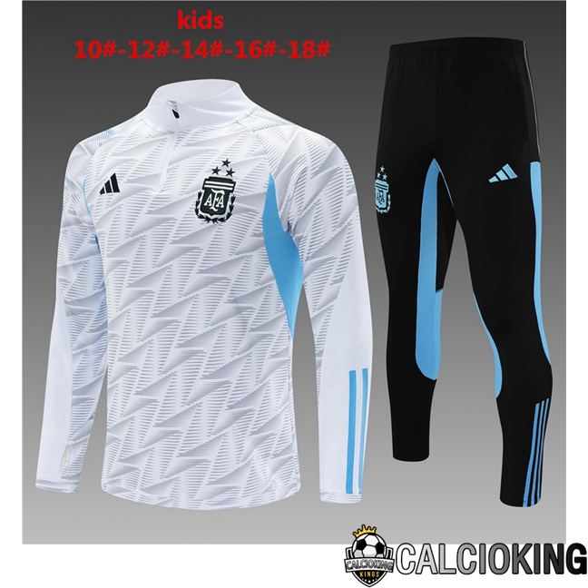 Insieme Tuta Calcio Argentina Bambino Bianco 2023/2024