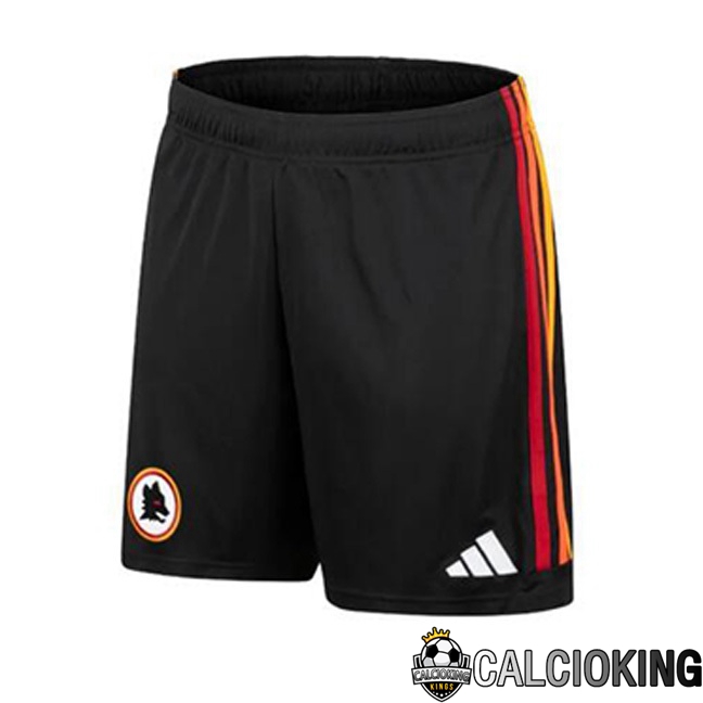 Comprare Maglia Calcio 2024 2025 2026 Personalizzazione,Tuta Da Calcio,Maglie De Calcio Retro Online | Pantaloncini Calcio AS Roma Terza Nero 2023/2024