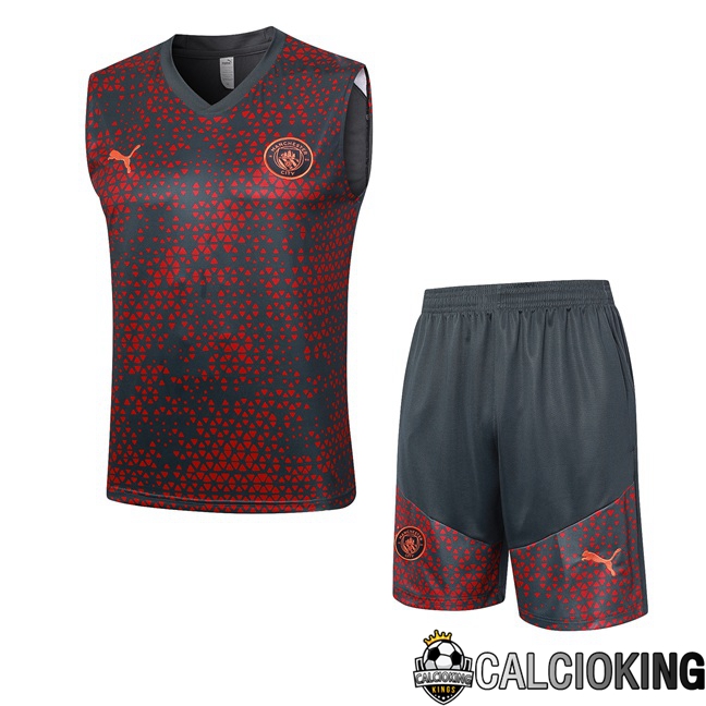 Comprare Maglia Calcio 2024 2025 2026 Personalizzazione,Tuta Da Calcio,Maglie De Calcio Retro Online | Canotta Calcio Manchester City + Pantaloncini Rosso Nero 2023/2024