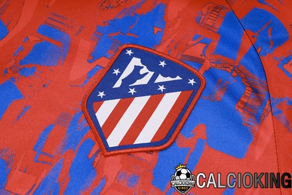 T Shirt Allenamento Atletico Madrid + Pantaloncini Rosso Blu 2023/2024