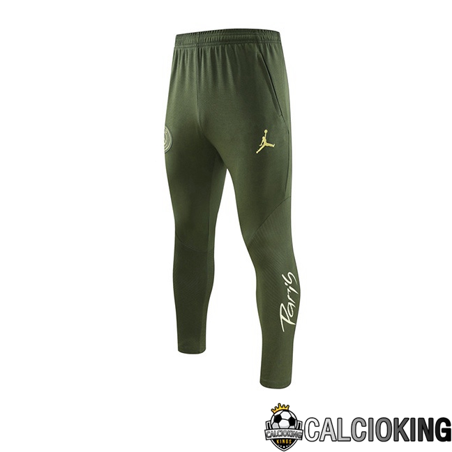 Comprare Maglia Calcio 2024 2025 2026 Personalizzazione,Tuta Da Calcio,Maglie De Calcio Retro Online | Pantaloni Da Allenamento JORDAN Paris PSG Verde 2023/2024