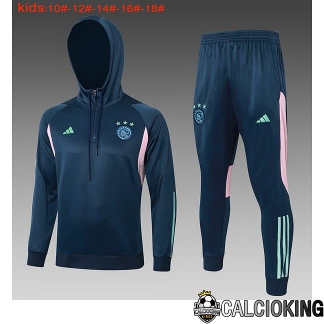 Giacca Con Cappuccio Tuta AFC Ajax Bambino Blu Reale 2024/2025