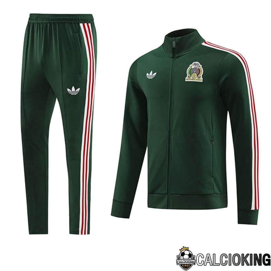 Insieme Tuta Calcio - Giacca Messico Verde 2024/2025