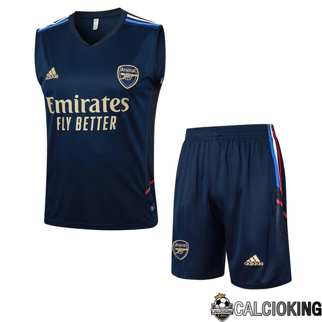 Comprare Maglia Calcio 2024 2025 2026 Personalizzazione,Tuta Da Calcio,Maglie De Calcio Retro Online | Canotta Allenamento Arsenal + Pantaloncini Blu Reale 2024/2025