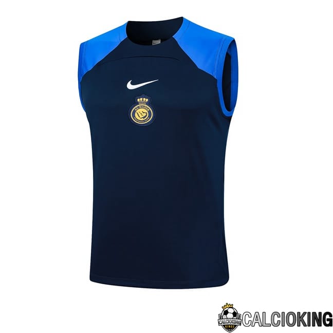 Comprare Maglia Calcio 2024 2025 2026 Personalizzazione,Tuta Da Calcio,Maglie De Calcio Retro Online | Canotta Allenamento Al-Nassr FC Blu Reale 2024/2025