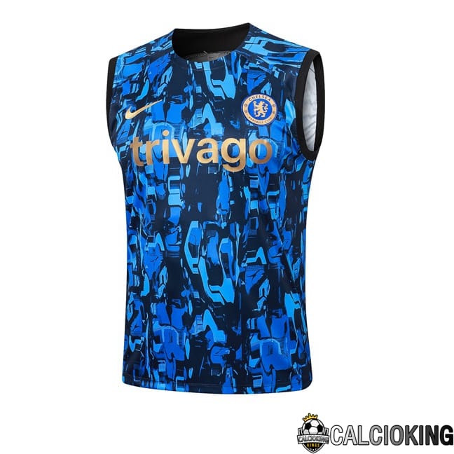 Comprare Maglia Calcio 2024 2025 2026 Personalizzazione,Tuta Da Calcio,Maglie De Calcio Retro Online | Canotta Allenamento FC Chelsea Blu 2024/2025