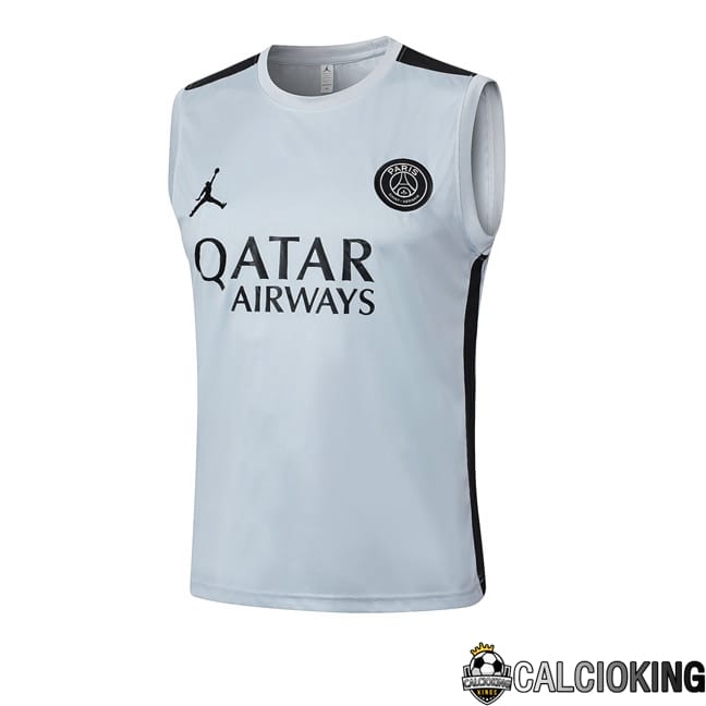 Comprare Maglia Calcio 2024 2025 2026 Personalizzazione,Tuta Da Calcio,Maglie De Calcio Retro Online | Canotta Allenamento Paris PSG Grigio 2024/2025