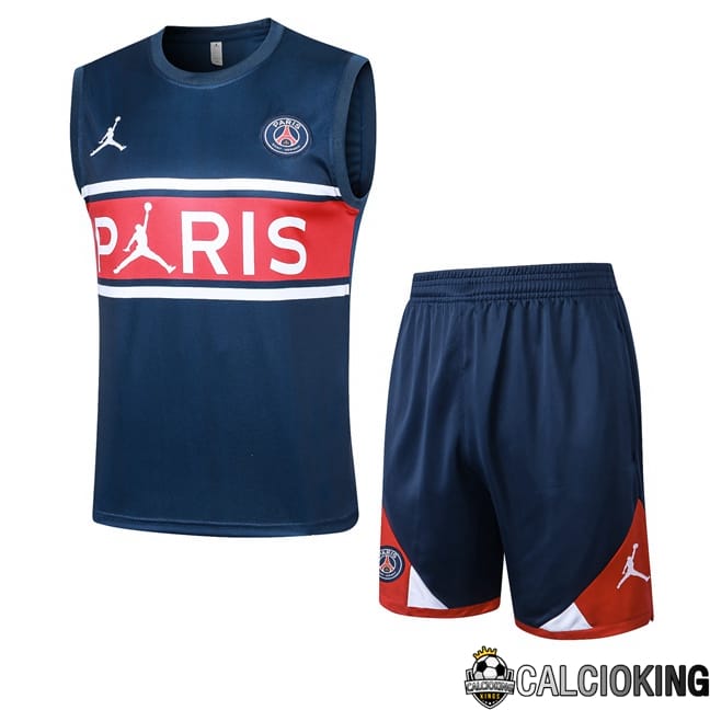 Comprare Maglia Calcio 2024 2025 2026 Personalizzazione,Tuta Da Calcio,Maglie De Calcio Retro Online | Canotta Allenamento Paris PSG + Pantaloncini Blu Reale 2024/2025