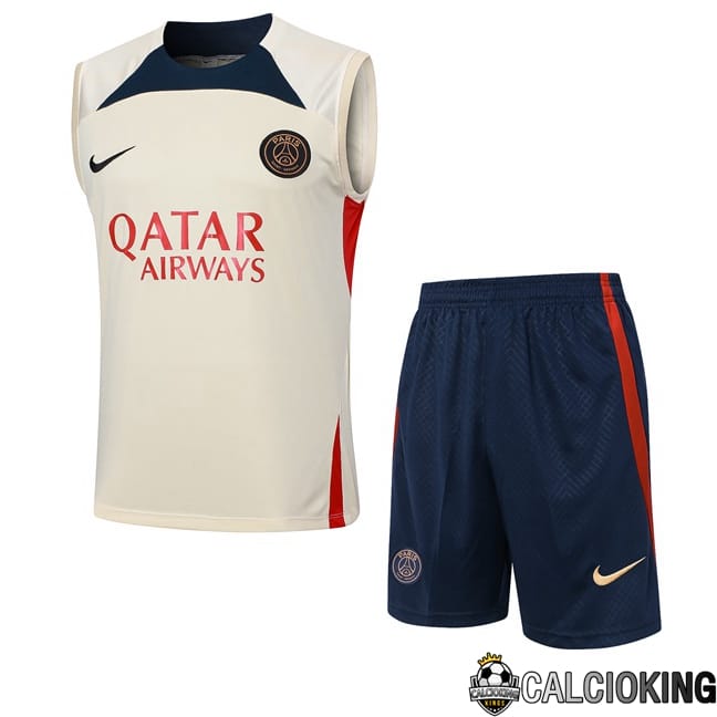 Comprare Maglia Calcio 2024 2025 2026 Personalizzazione,Tuta Da Calcio,Maglie De Calcio Retro Online | Canotta Allenamento Paris PSG + Pantaloncini Giallo 2024/2025