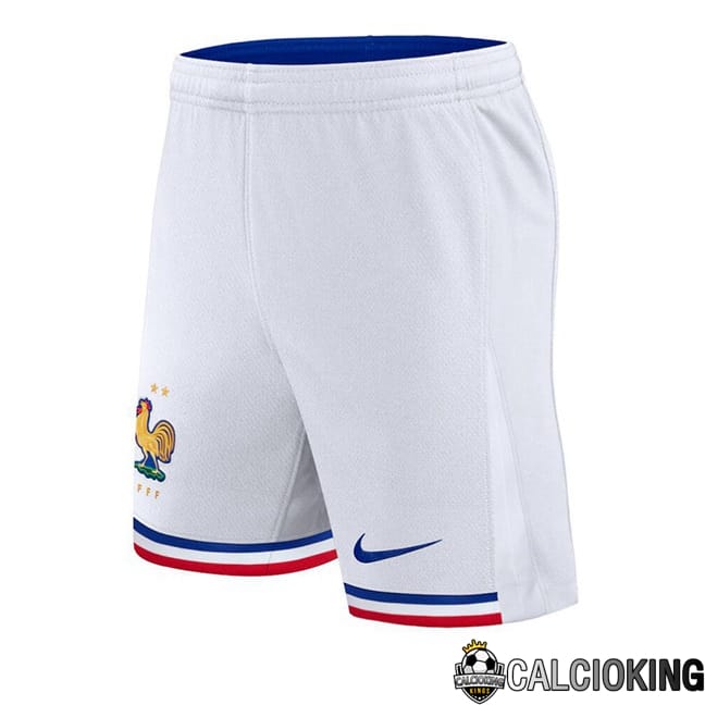 Comprare Maglia Calcio 2024 2025 2026 Personalizzazione,Tuta Da Calcio,Maglie De Calcio Retro Online | Pantaloncini Calcio Francia Prima Bianco 2024/2025
