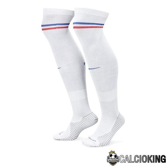 Comprare Maglia Calcio 2024 2025 2026 Personalizzazione,Tuta Da Calcio,Maglie De Calcio Retro Online | Calzini Calcio Francia Seconda Bianco 2024/2025