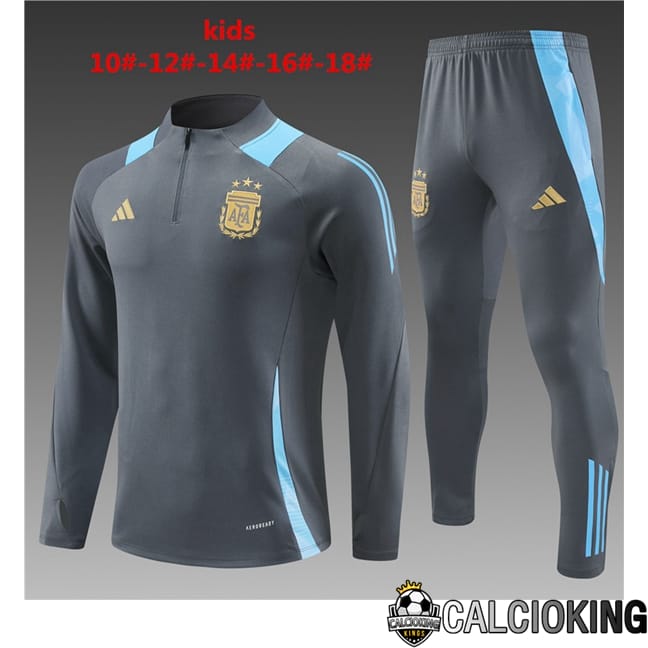 Insieme Tuta Calcio Argentina Bambino Grigio 2024/2025