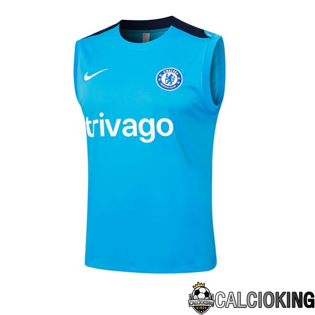 Comprare Maglia Calcio 2024 2025 2026 Personalizzazione,Tuta Da Calcio,Maglie De Calcio Retro Online | Canotta Allenamento FC Chelsea Blu 2024/2025