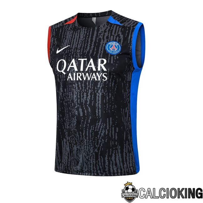 Comprare Maglia Calcio 2024 2025 2026 Personalizzazione,Tuta Da Calcio,Maglie De Calcio Retro Online | Canotta Allenamento Paris PSG Nero 2024/2025
