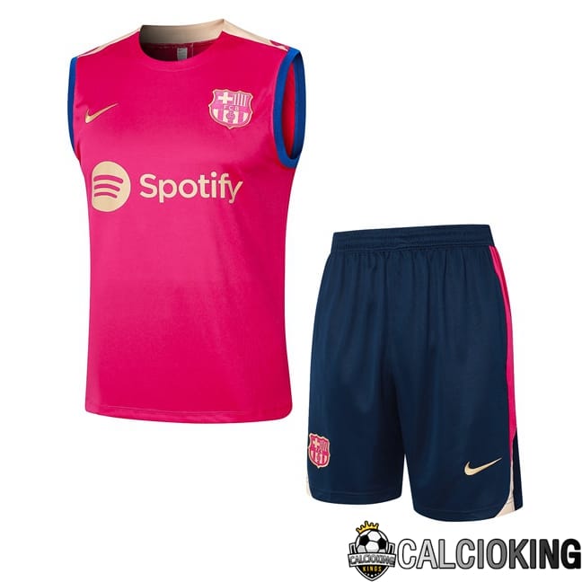 Comprare Maglia Calcio 2024 2025 2026 Personalizzazione,Tuta Da Calcio,Maglie De Calcio Retro Online | Canotta Allenamento FC Barcellona + Pantaloncini Rosa 2024/2025