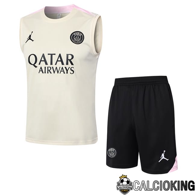 Comprare Maglia Calcio 2024 2025 2026 Personalizzazione,Tuta Da Calcio,Maglie De Calcio Retro Online | Canotta Allenamento Paris PSG + Pantaloncini Giallo 2024/2025