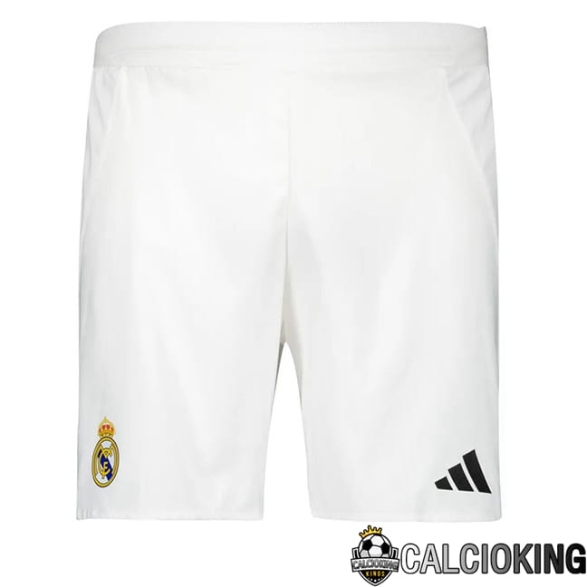 Comprare Maglia Calcio 2024 2025 2026 Personalizzazione,Tuta Da Calcio,Maglie De Calcio Retro Online | Pantaloncini Calcio Real Madrid Prima Bianco 2024/2025