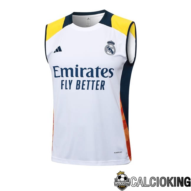 Comprare Maglia Calcio 2024 2025 2026 Personalizzazione,Tuta Da Calcio,Maglie De Calcio Retro Online | Canotta Allenamento Real Madrid Bianco 2024/2025