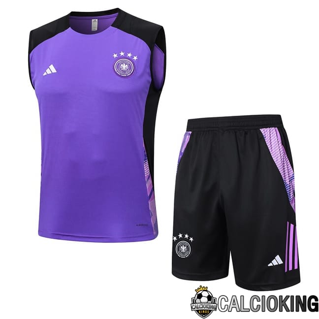 Comprare Maglia Calcio 2024 2025 2026 Personalizzazione,Tuta Da Calcio,Maglie De Calcio Retro Online | Canotta Allenamento Germania + Pantaloncini Viola 2024/2025