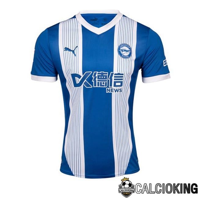Maglie Calcio Deportivo Alaves Prima Blu Bianco 2024/2025