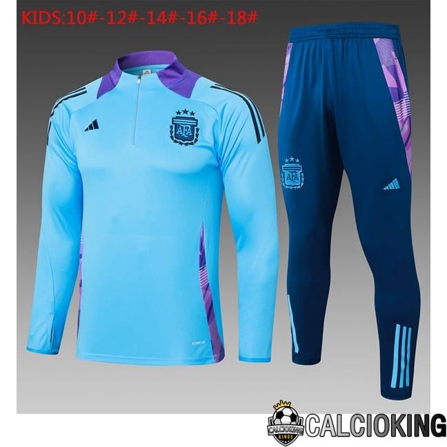 Insieme Tuta Calcio Argentina Bambino Blu 2024/2025