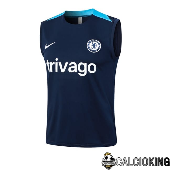 Comprare Maglia Calcio 2024 2025 2026 Personalizzazione,Tuta Da Calcio,Maglie De Calcio Retro Online | Canotta Allenamento FC Chelsea Blu 2024/2025